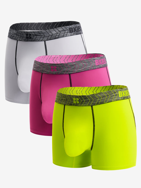 Poliéster de Secagem Rápida Bolsa Espaçosa Boxers Curtos para Desporto